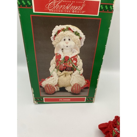 House of Lloyd Christmas around the world Flossie Bunny 541736 W/Box 1993 Look! - Picture 9 of 12